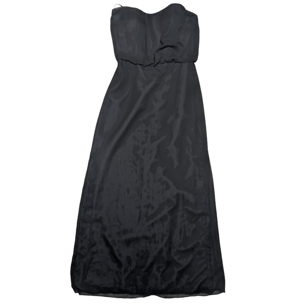 After Six Women's Size 10 Black Elegant Strapless Maxi Dress